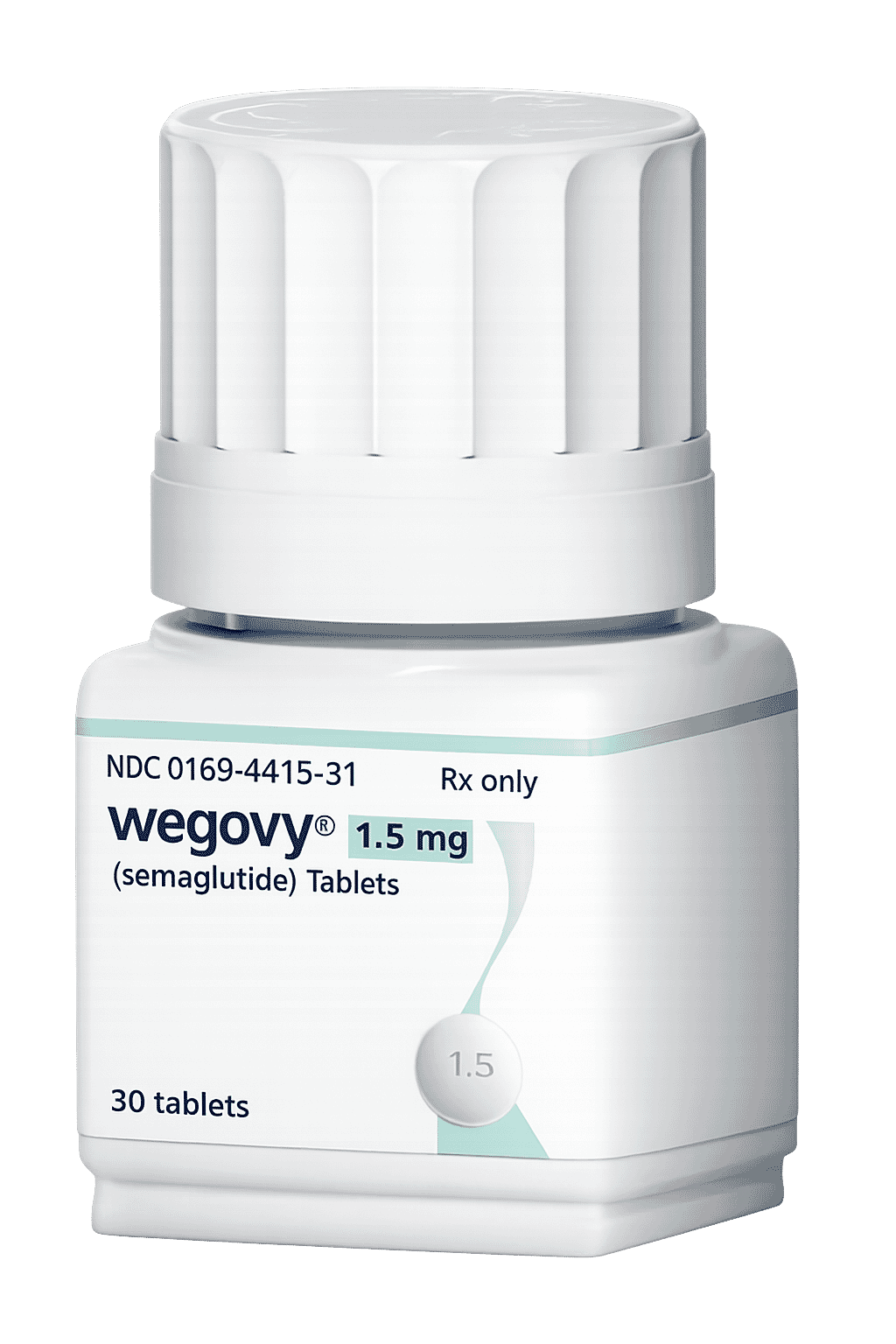 GLP-1 tablet medication bottle