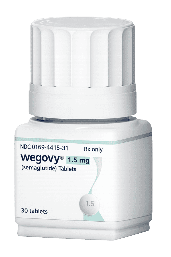 GLP-1 tablet medication bottle
